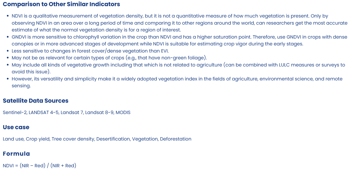 Remote sensing inventory